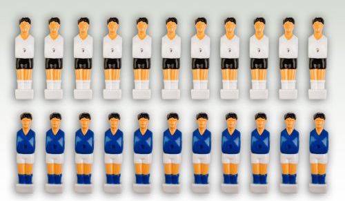 Tuin 1286 Sada 22 figurek na fotbálek bílá-modrá 2,5 x 10,5 x 2 cm - obrázek 1