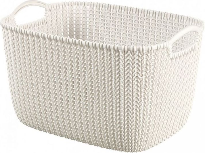 CURVER KNIT košík 19L - krémový R36483 - obrázek 1