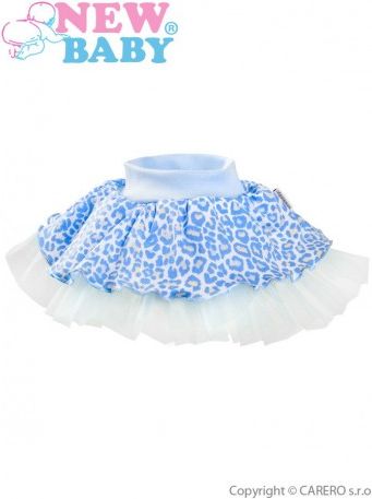 Kojenecká suknička s tylovou spodničkou New Baby Leopardík modrá, Modrá, 80 (9-12m) - obrázek 1