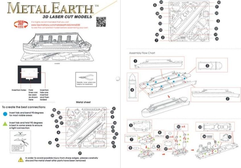 METAL EARTH 3D puzzle Titanic - obrázek 3