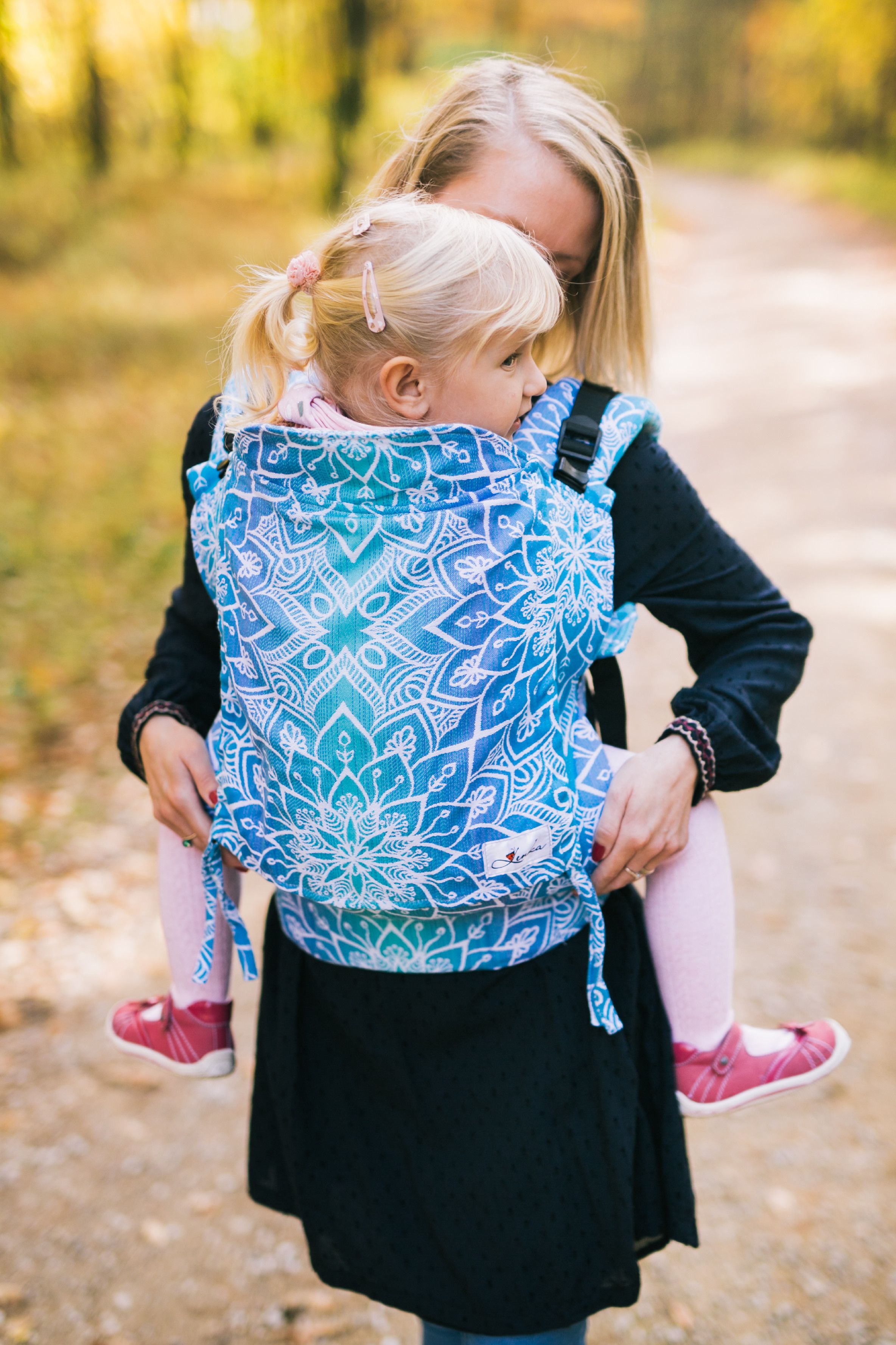 Be Lenka Nosítko Lenka Toddler Mandala - modrá Ramenní popruhy: Klasické bez možnosti kríženia - obrázek 1