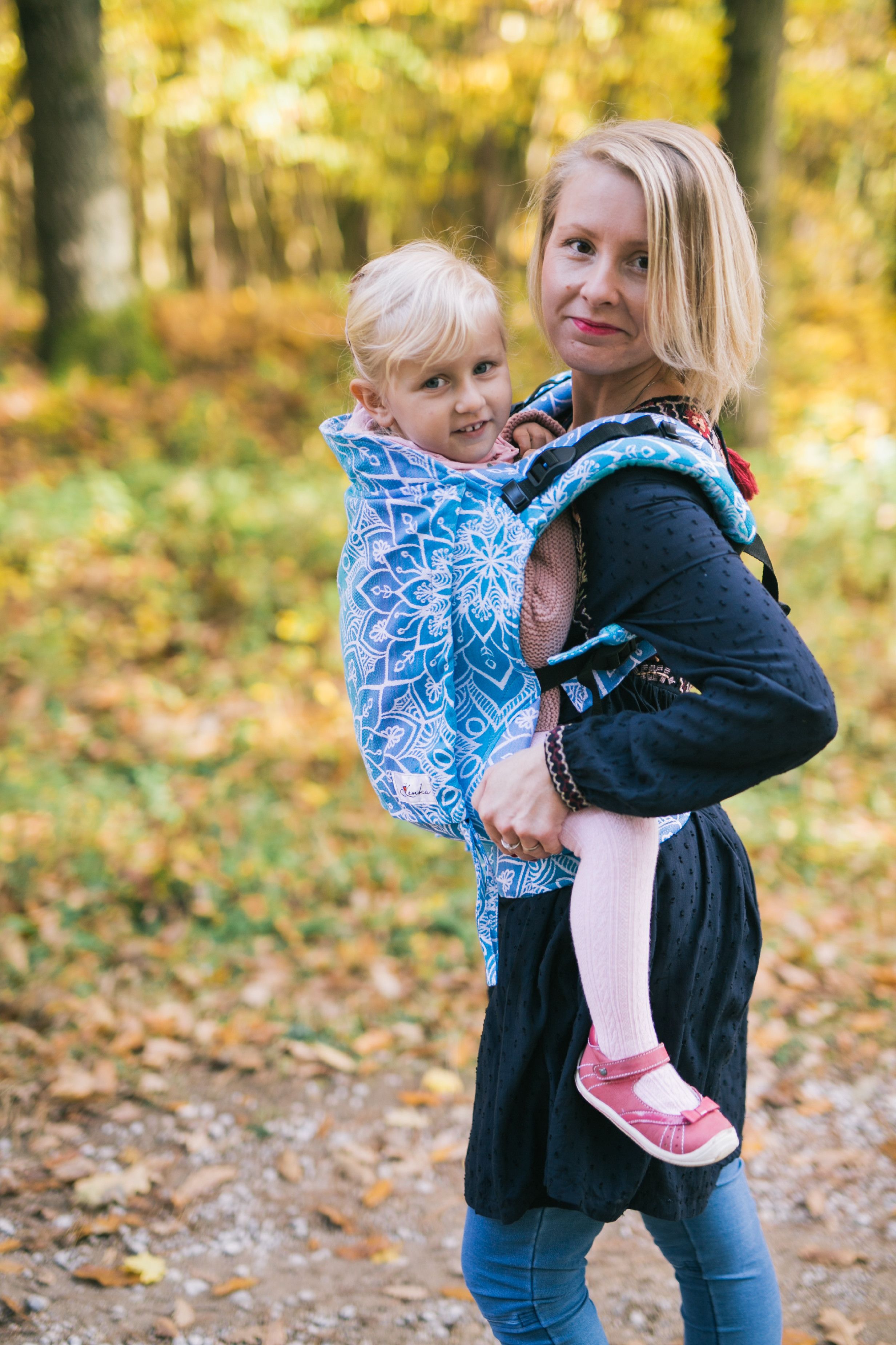 Be Lenka Nosítko Lenka Toddler Mandala - modrá Ramenní popruhy: Klasické bez možnosti kríženia - obrázek 2