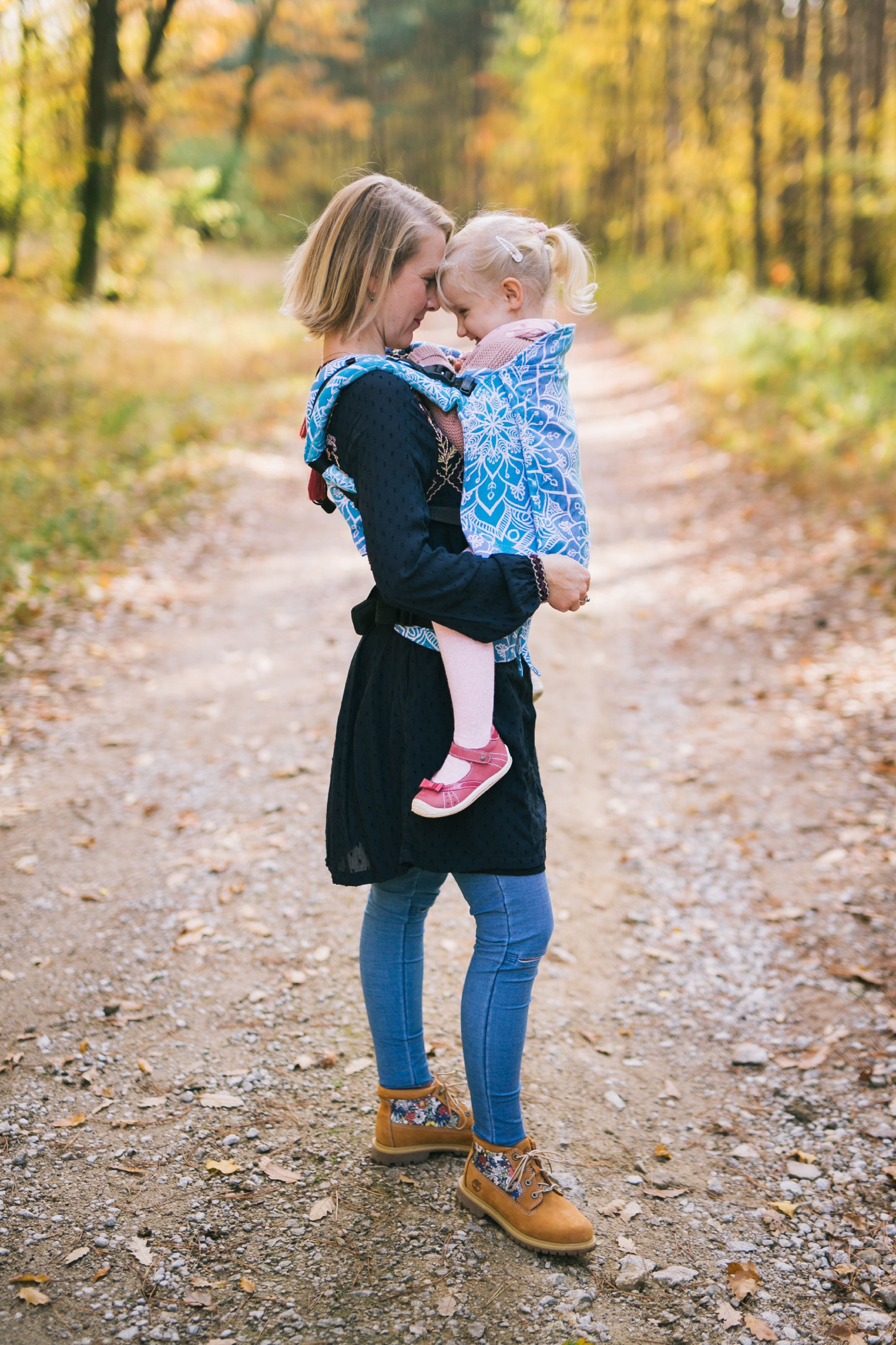 Be Lenka Nosítko Lenka Toddler Mandala - modrá Ramenní popruhy: Klasické bez možnosti kríženia - obrázek 3