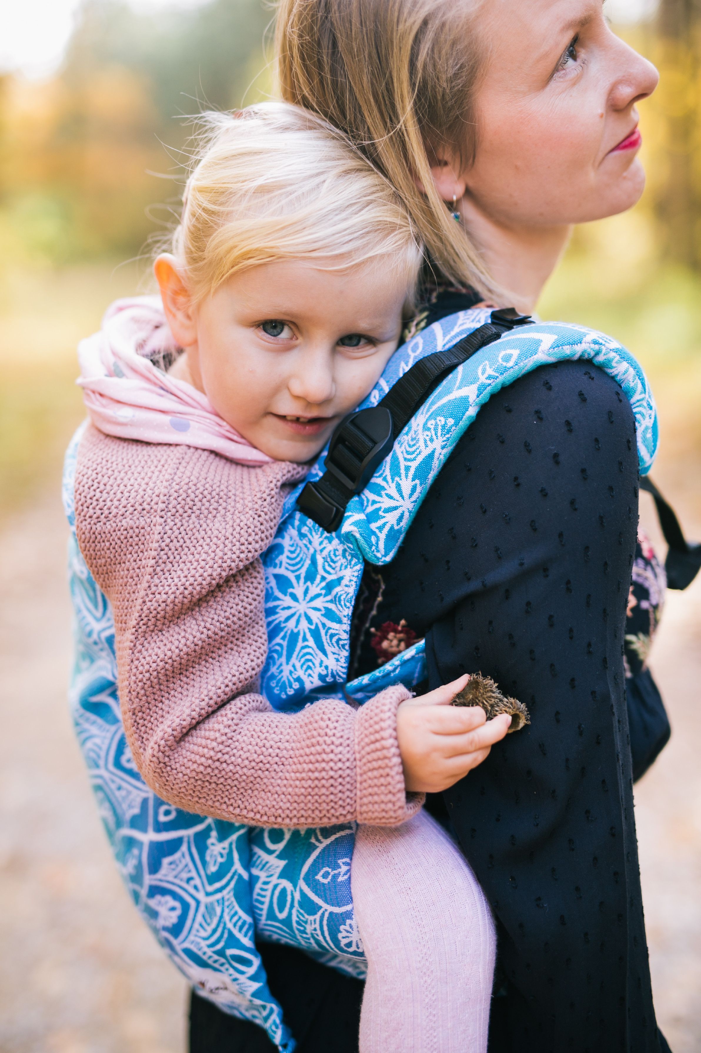 Be Lenka Nosítko Lenka Toddler Mandala - modrá Ramenní popruhy: Klasické bez možnosti kríženia - obrázek 5