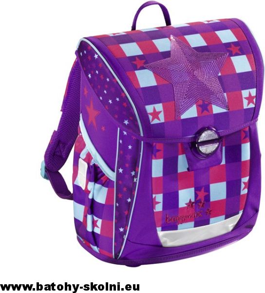 Školní aktovka Pink Star 3 dílný set Baggymax Fabby - Doprava Zdarma - obrázek 3