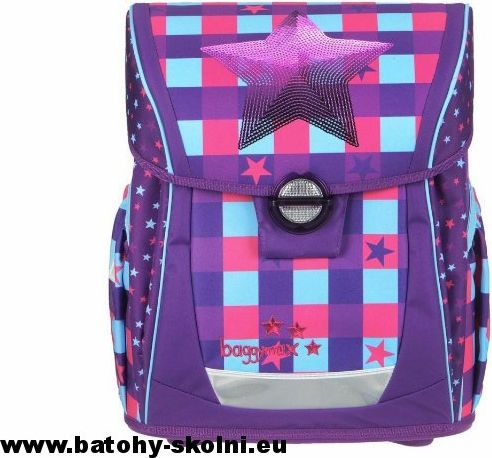Školní aktovka Pink Star 3 dílný set Baggymax Fabby - Doprava Zdarma - obrázek 4