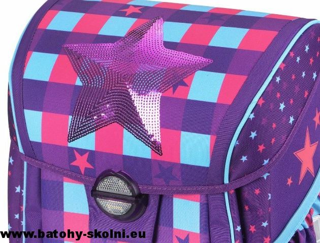 Školní aktovka Pink Star 3 dílný set Baggymax Fabby - Doprava Zdarma - obrázek 5