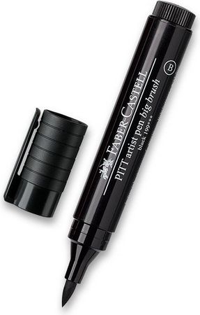 Faber-Castell Popisovač Pitt Artist Pen Big Brush černý 6769 - obrázek 2