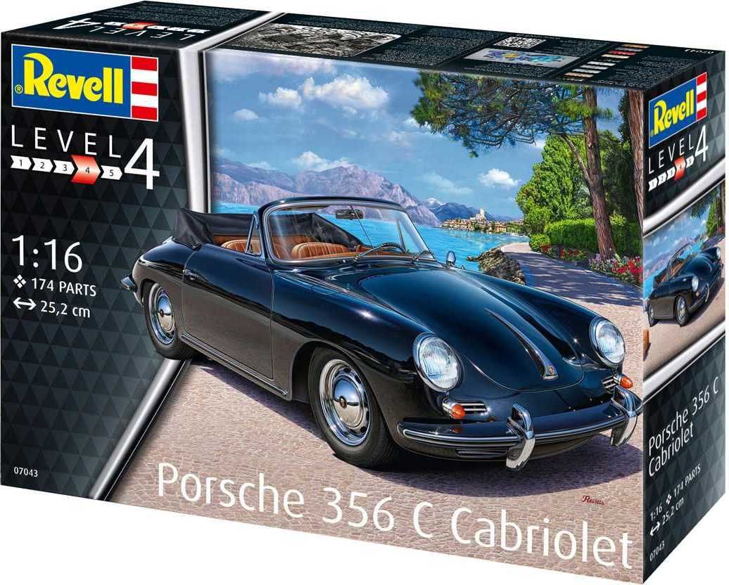 REVELL Plastic ModelKit auto 07043 - Porsche 356 Cabriolet (1:16) - obrázek 2