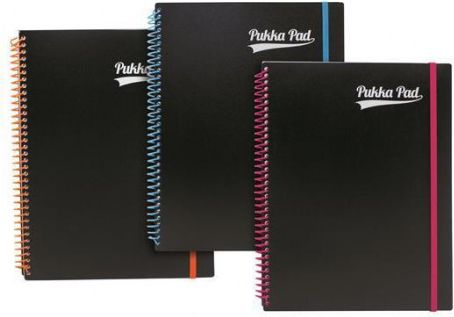 Blok "Neon notepad", A4+, mix barev, linkovaný, 100 listů, spirálová vazba, PUKKA PAD - obrázek 1
