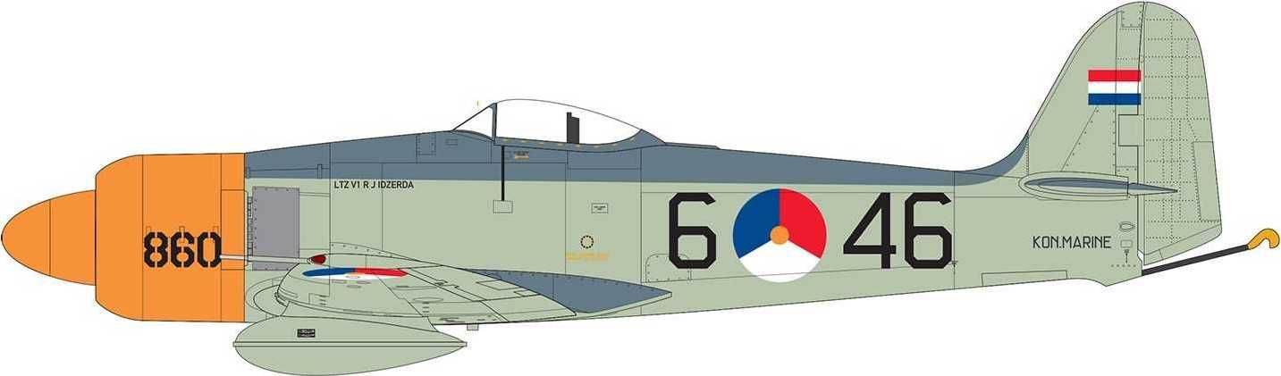 AIRFIX Classic Kit letadlo A06106 - Hawker Sea Fury FB.II 'Export Edition' (1:48) - obrázek 3