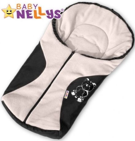 Fusák nejen do autosedačky Baby Nellys ® POLAR - smetanový medvídek - obrázek 1