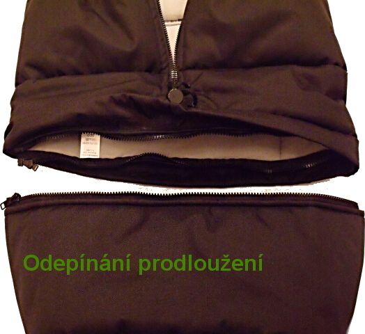 Zimní fusak do kočárku, combi 3v1, béžový/fialová, winter sport - obrázek 6