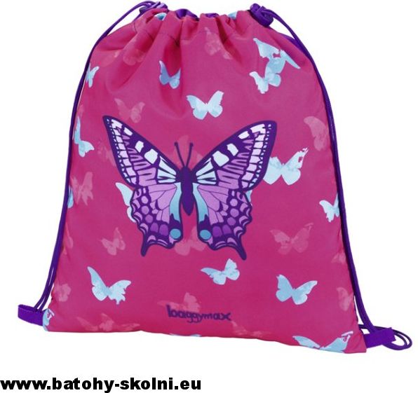 Školní aktovka 3 dílný set Motýl Baggymax Fabby - Doprava Zdarma - obrázek 6