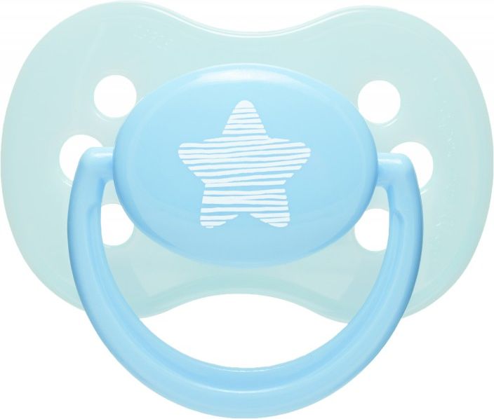 Dětský cumlík Canpol babies 22/422 silikonový třešinka 0-6m PASTELS modrý - obrázek 1