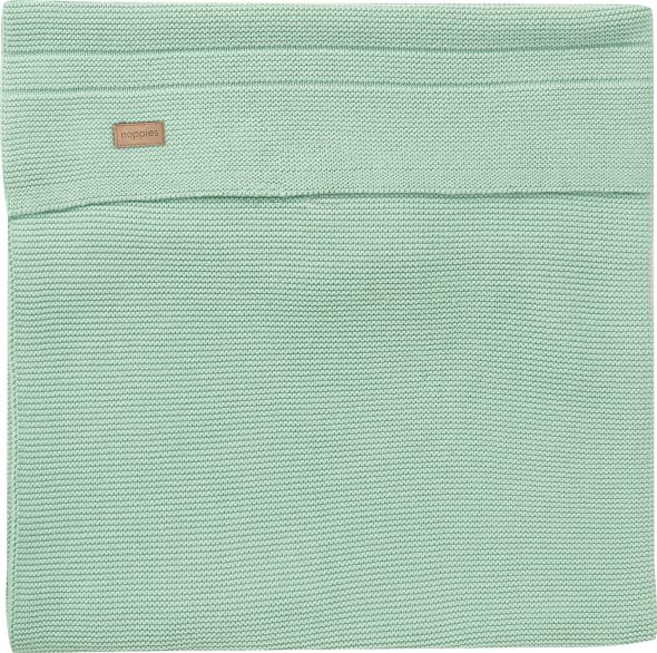 NOPPIES Deka U Baby bed knit Nola 120x120 cm Grey Mint - obrázek 1