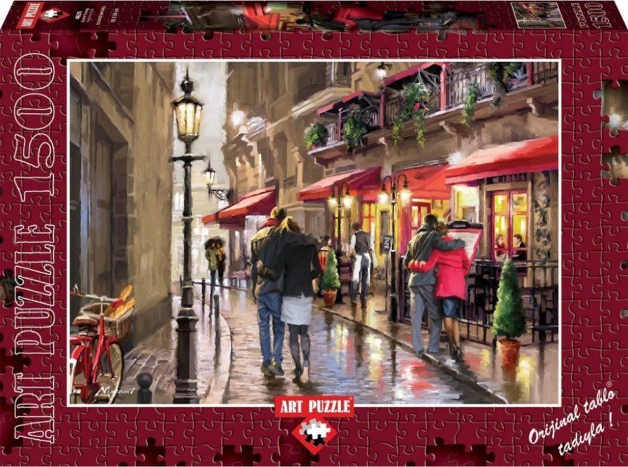 ART PUZZLE Puzzle Noční kavárna 1500 dílků - obrázek 2