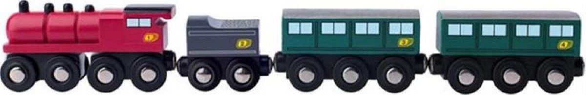 Woody Příslušenství k vláčkodráze Parní lokomotiva s uhlím a osobními vagony - obrázek 1