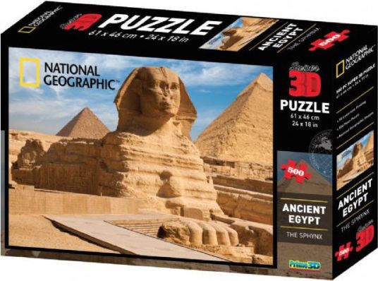 PRIME 3D Puzzle Sfinga, Egypt 3D 500 dílků - obrázek 1