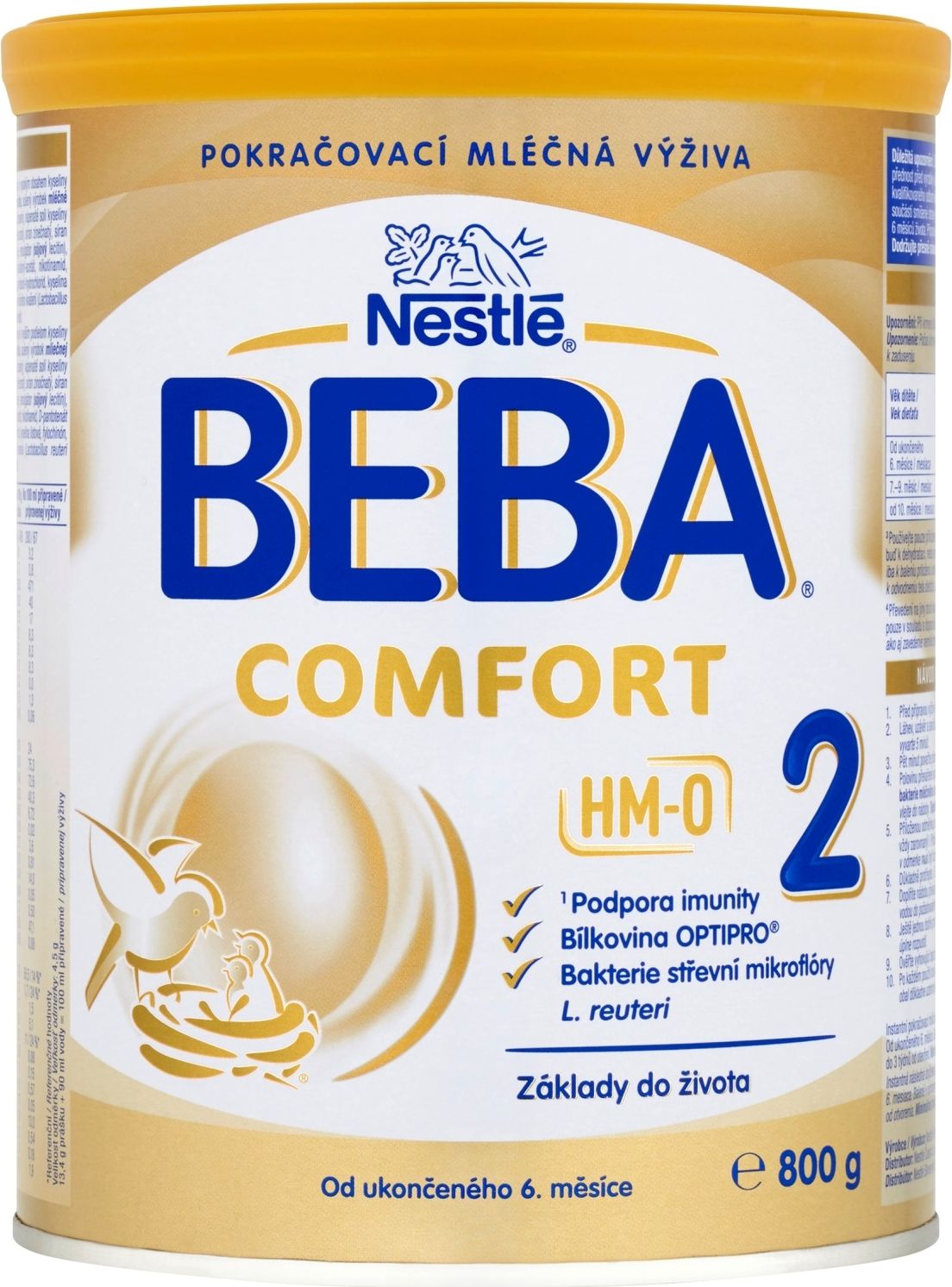 3x BEBA COMFORT 2 HM-O (800 g) - kojenecké mléko - obrázek 2