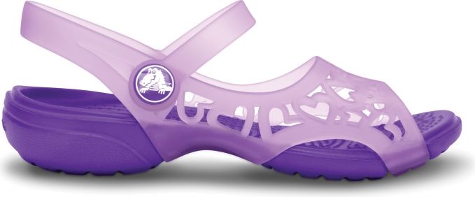 Crocs Adrina Hearts Sandal Iris/Neon Purple - obrázek 1