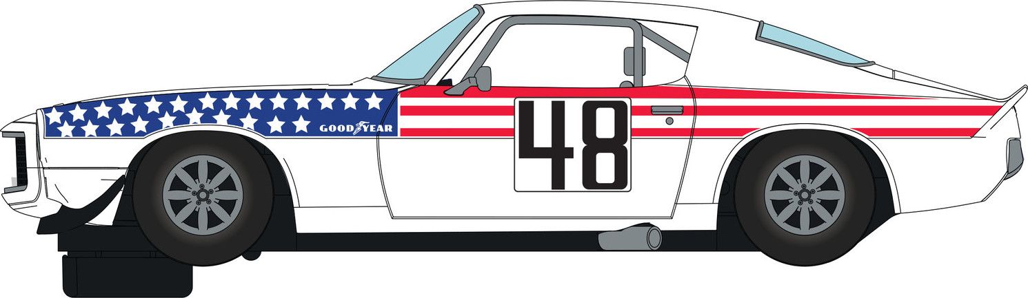 Autíčko Touring SCALEXTRIC C4043 - Chevrolet Camaro - Stars n Stripes (1:32) - obrázek 2