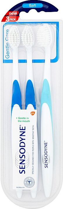 Sensodyne Gentle Care Soft zubní kartáček 3 ks/bal. - obrázek 1