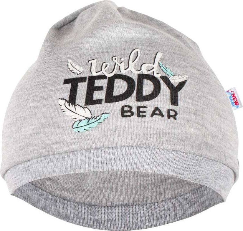 Kojenecká bavlněná čepička New Baby Wild Teddy 68/74 - obrázek 1