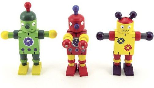 Teddies Robot dřevěný 12 cm - obrázek 4