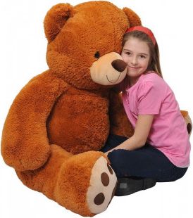 Medvěd 135 cm čokoládový - obrázek 1
