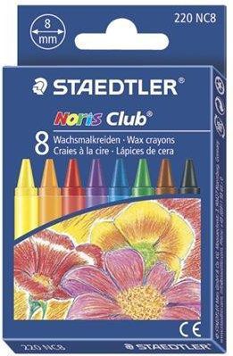 Voskovky "Noris Club", 8 barev, průměr 8 mm, STAEDTLER, set 8 ks - obrázek 1