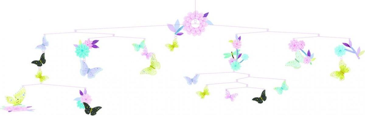 Djeco Závěsná dekorace Létající motýli - obrázek 1