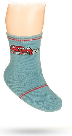 WOLA Kojenecké ponožky s obrázkem BULDOZER Velikost: 15-17 - obrázek 1