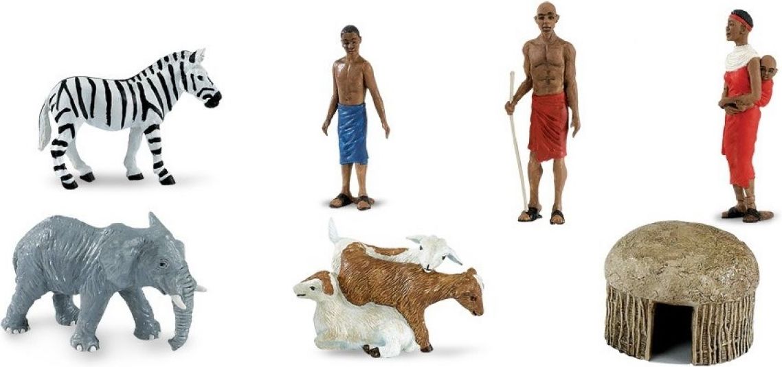 Safari Ltd. Designerská Tuba Africká vesnice - obrázek 1