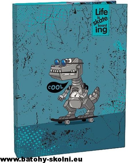 Školní box na velké sešity Stil A4 Cool Robot - obrázek 1
