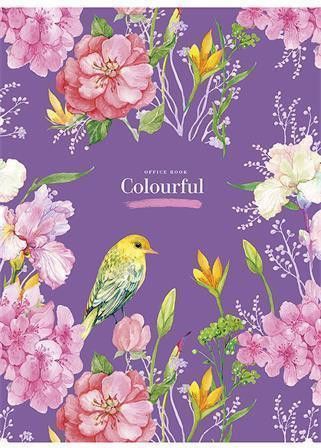 Sešit "Colourful", čtverečkovaný, mix, A4, 80 listů, SHKOLYARYK - obrázek 1