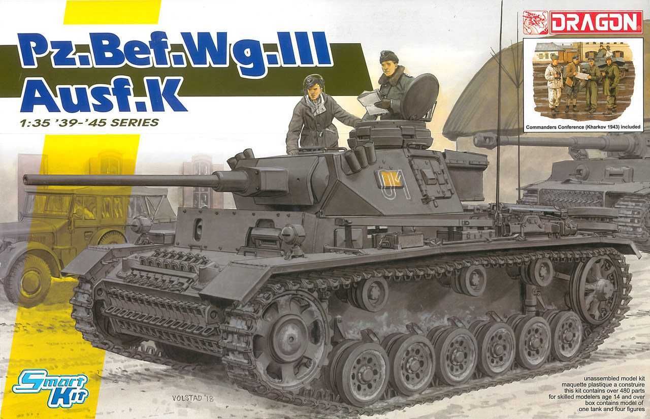 DRAGON Model Kit tank 6853 - Pz.Bef.Wg.III Ausf.K (Smart Kit) (1:35) - obrázek 1
