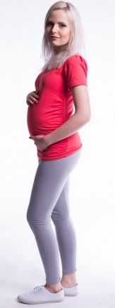 Be MaaMaa Těhotenské legíny - béžové, K19 - obrázek 1