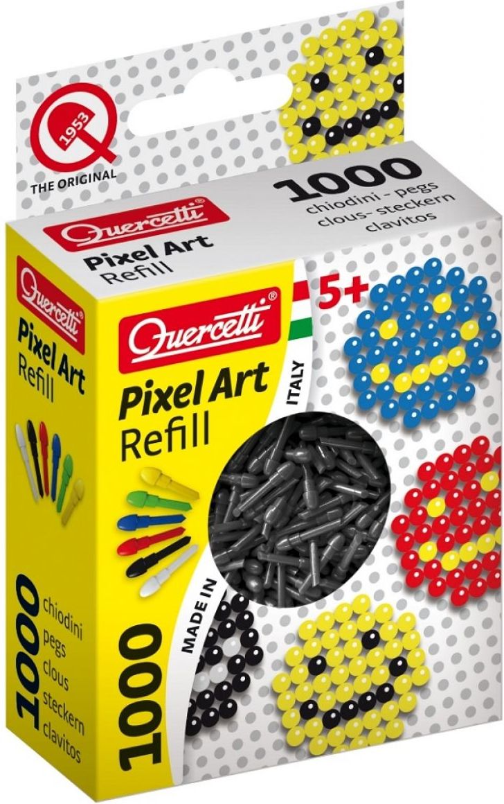 Quercetti Pixel Art 1000ks černá - obrázek 1