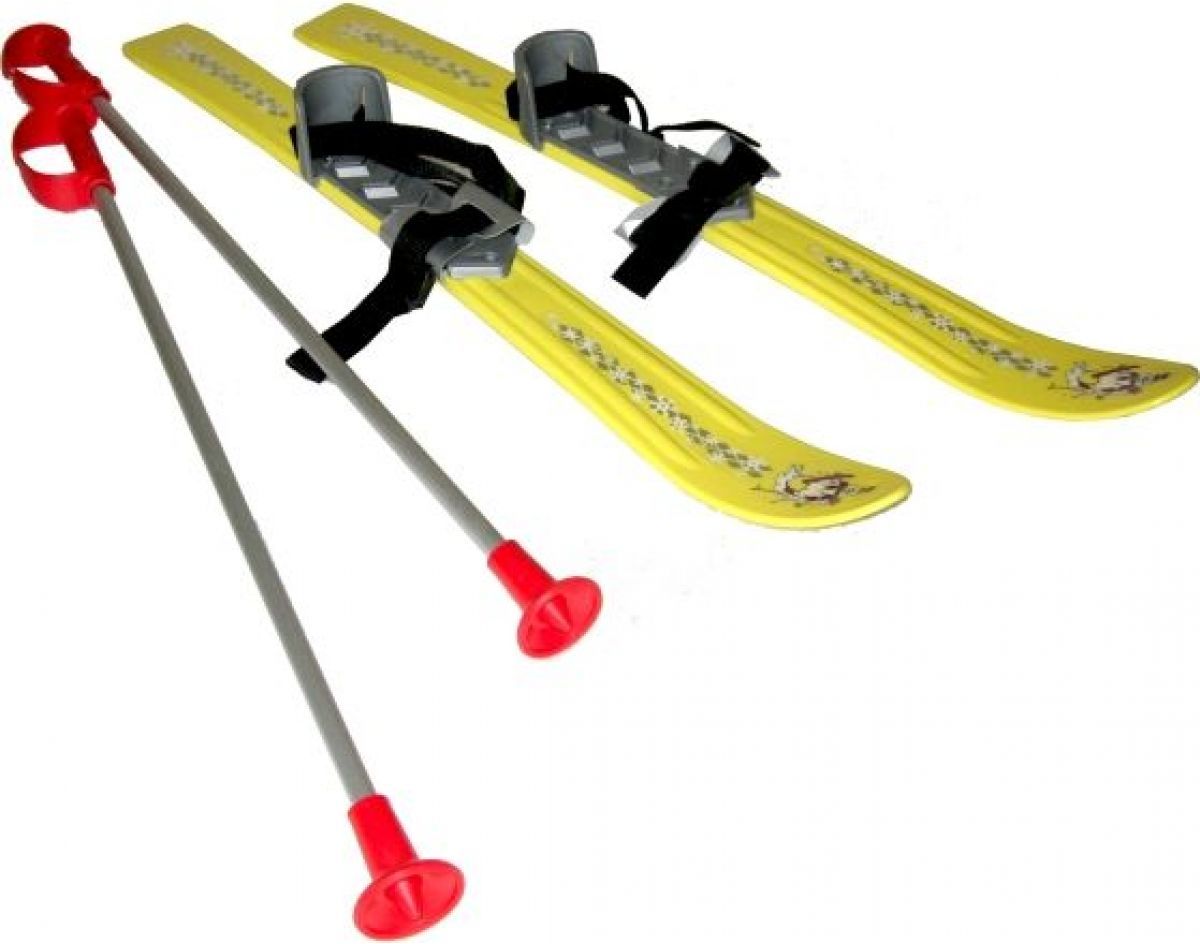 Plastkon Baby Ski Dětské lyže 70cm 2012 PP žlutá - obrázek 1