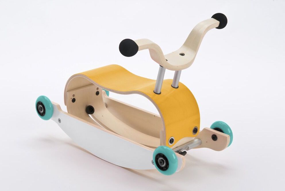 Wishbone Mini-Flip Yellow/White wheels aqua uni - obrázek 2