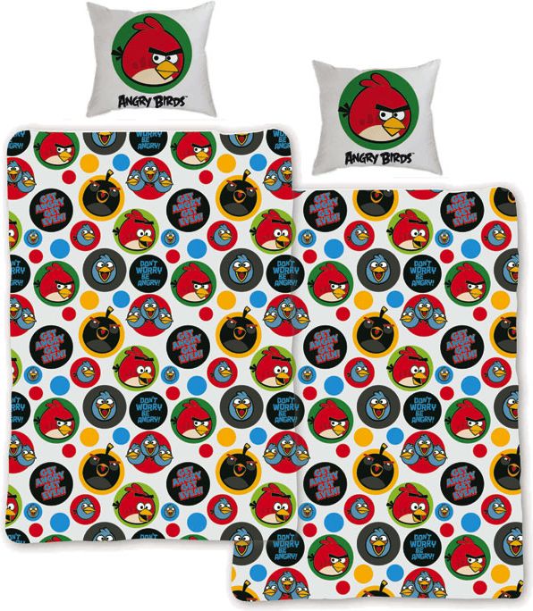 Halantex Povlečení Angry Birds Get bavlna 140x200, 70x80cm - obrázek 1