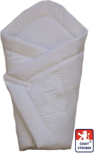 Dětské povlečení do postýlky vaflové, Dětský svět, žluté se JMÉNEM - obrázek 2