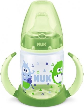 Kojenecká láhev na učení NUK 150 ml zelená monster, Zelená - obrázek 1