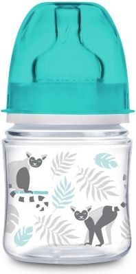Kojenecká láhev Canpol babies Jungle 120ml modrá - obrázek 1
