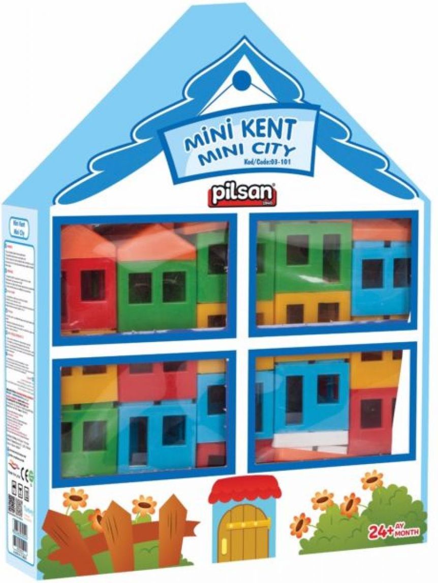 Pilsan Toys Stavebnice Mini City 40 ks - obrázek 1
