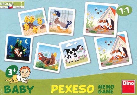 Dětská hra Štěňátko - Baby pexeso pro nejmenší, DINO - obrázek 1