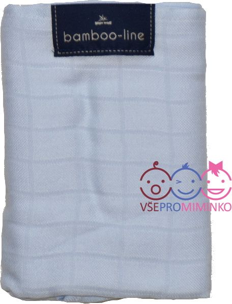 Dětská bambusová plena Bamboo-line světle modrá - obrázek 1