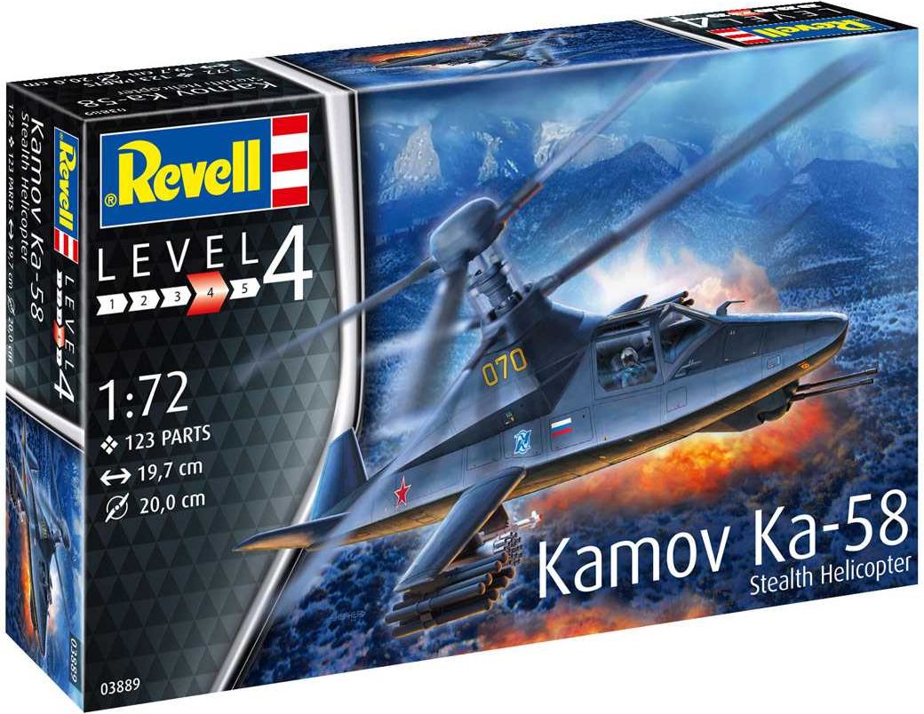 REVELL ModelSet vrtulník 63889 - Kamov Ka-58 Stealth (1:72) - obrázek 1