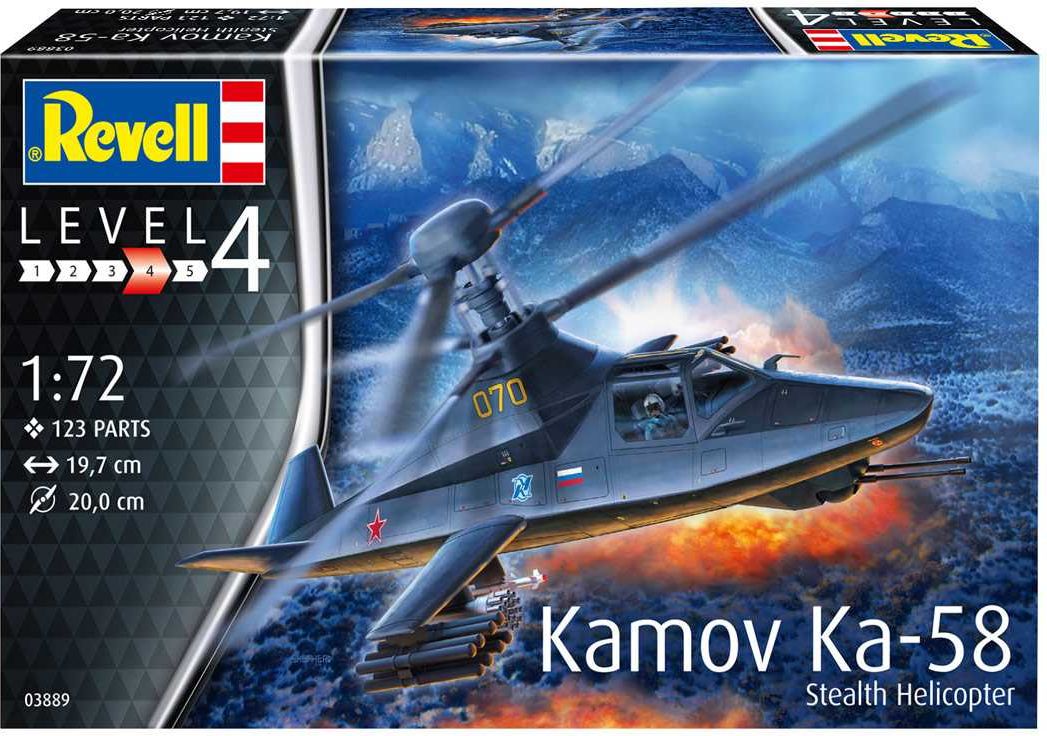REVELL ModelSet vrtulník 63889 - Kamov Ka-58 Stealth (1:72) - obrázek 11